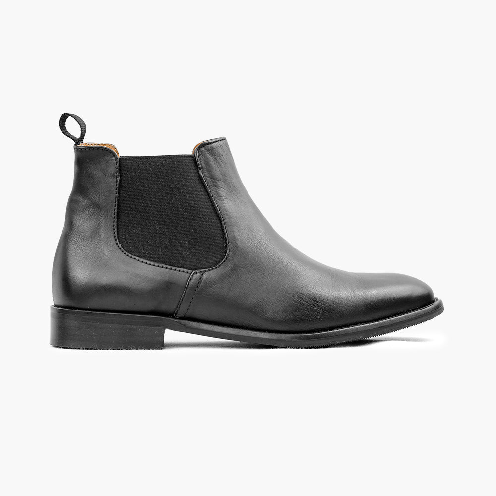 Chelsea boot noir confortable homme pieds sensibles