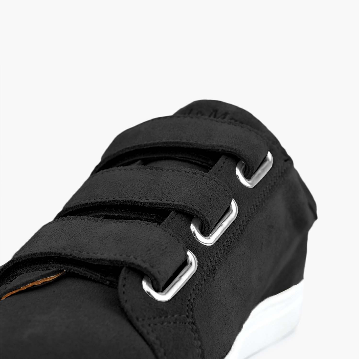 sneakers scratch noir haut-de-gamme orthopédique