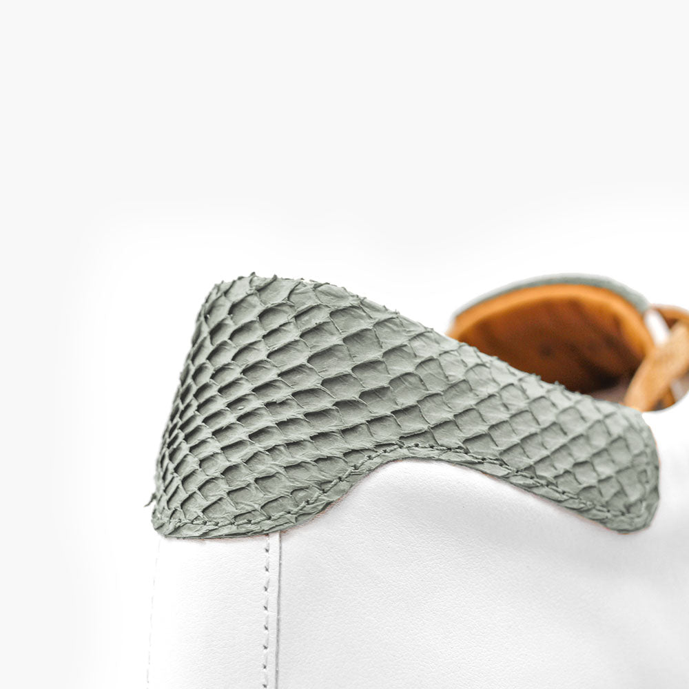 Sneakers homme cuir marin gris semelles amovibles