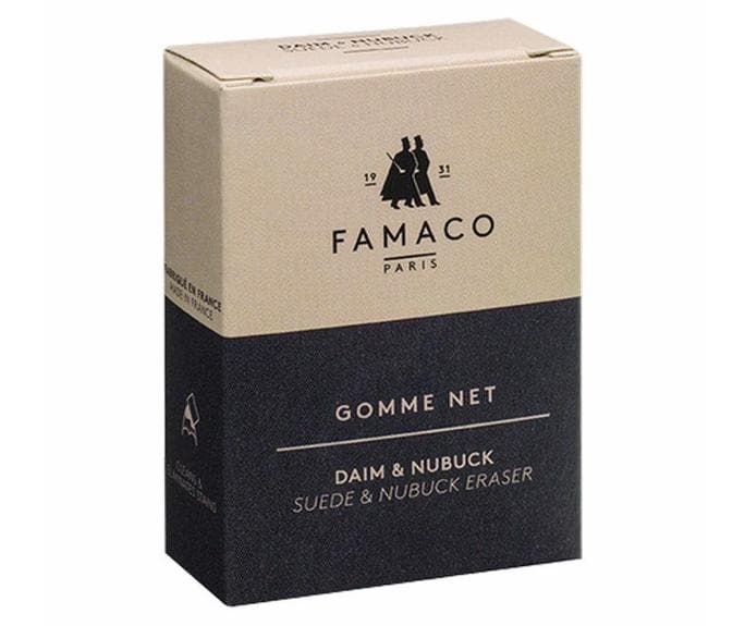 emballage Famaco pour gommes à cuir retourné
